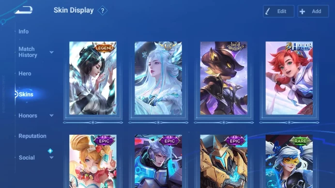 Starter Global | Hero 40 | Skin 27 | Kic Luna | Legend Consort Yu | Lom Guiguzi HOK062B