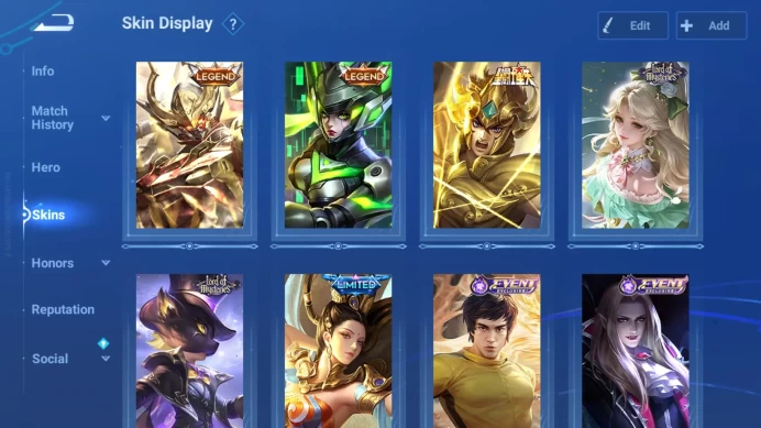 GLOBAL Hero 47|Skin 44|2 Legend Wukong+LadySun|SaintSeiya Dharma|Lom Shi+GuiGUzi|Limited Yuhua@Hero SNK Mai+Nakoruru HOK109B