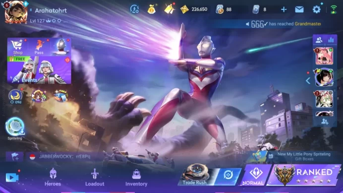 Hero 112|Skin 151|4 Blessed |Full LNY2026 -YG|Full LOM|2 Legend(ConsortYu+LadySun) Etc Check SS HOK121B