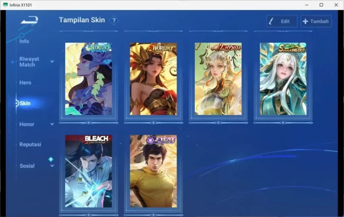 GLOBAL | HERO 110, SKIN 106 LEGEND LIXIN, LEGEND LADY SUN,  HOU YI  SAINTSAIYA DHARMA,  MORE DETAIL CHECK SS HOK139B