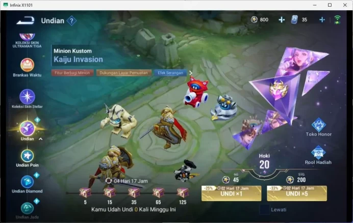 GLOBAL | HERO 81, SKIN 61 stellar liu bei, blessed mai, epic lubu, epic libei, check ss HOK142B