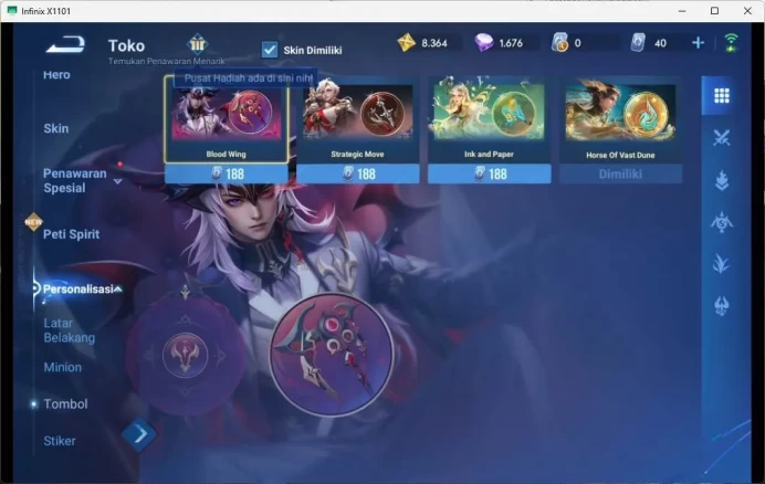 GLOBAL | HERO 53, Skin 36 2226 renjie, legend allain more detail check ss HOK150B