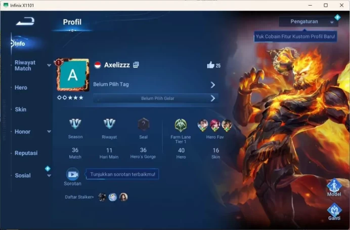 GLOBAL Hero 40 , skin 16 legen wukong more detail check ss HOK163B