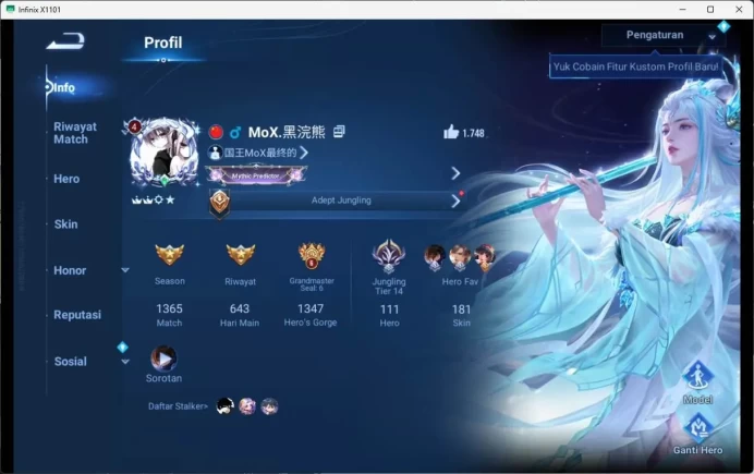 global | hero 111 skin 181, 2025 lam, land augran, saint saya dharma, 2226 diaochan, KIC luna, legend yao, legend lixin HOK171B