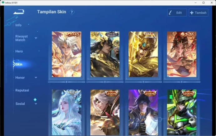 global | hero 111 skin 181, 2025 lam, land augran, saint saya dharma, 2226 diaochan, KIC luna, legend yao, legend lixin HOK171B