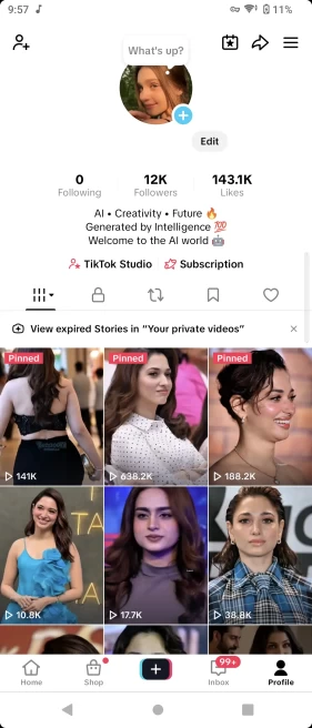Monetized Account Creator Rewards Program Active | 12K Real Followers and 143K Likes | Real Screenshots + Full Access + Account in Good Standing