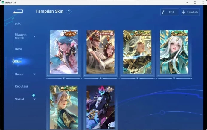 global | hero 112, skin 155 legend allain, GM ganmo, SXNX houyi, SXNX dyadia, SXNX nuwa, limbo dong huang HOK172B