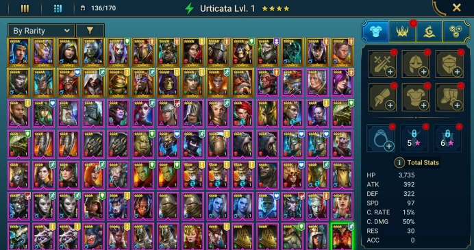 Starter acc with Keberon : 98k energy / 61 mln coins / Tyrant Ixlimor, Arix, Ninja + 20 Login Legendaries / Aniri, Fenax 2x
