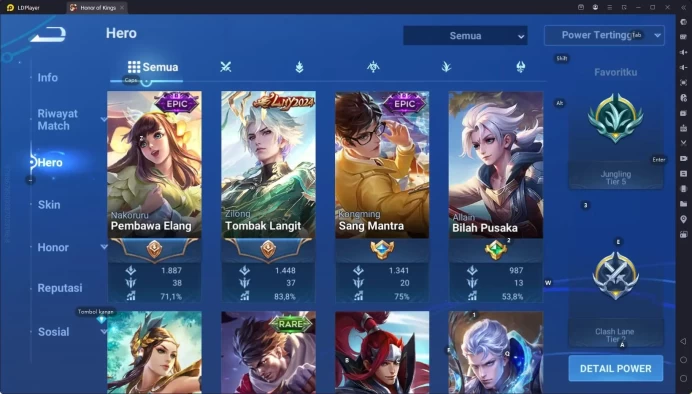 GLOBAL|HERO 94,SKIN 84,Jilong Lyn2024,Butlefly Event,Good Acc and many skin Event/Limited cek ss for more HOK204B