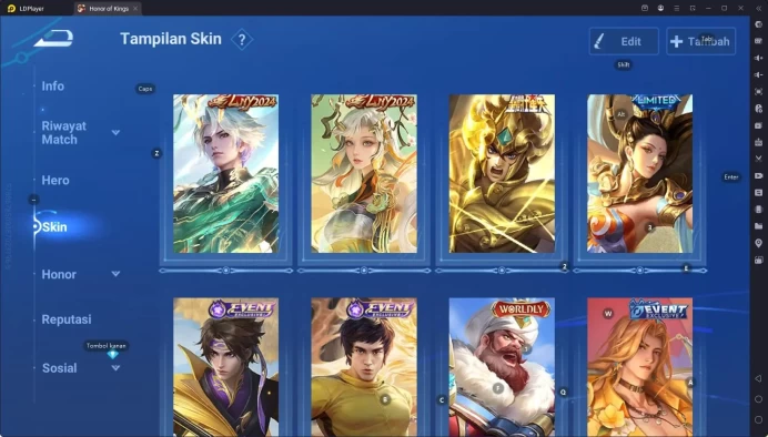 GLOBAL|HERO 94,SKIN 84,Jilong Lyn2024,Butlefly Event,Good Acc and many skin Event/Limited cek ss for more HOK204B
