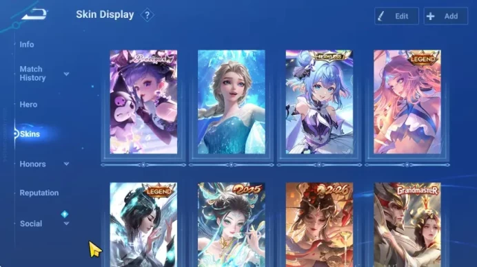 GLOBAL HOK | FLAWLESS XIAO QIAO | COLLAB ELSA FROZEN & ANGELA SANRIO | 7 LEGEND | 112H 240S | HIGH COLLECTOR | HOK247B