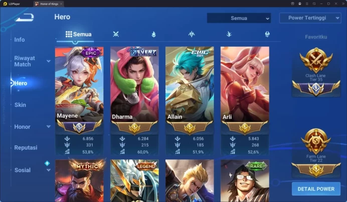 HOK Global 112H 263S | Top Clash T35 | Flawless Xiao Qiao | Myth Guan Yu | 5 LGD 3 LTD 3 SXD | JJK Biron | Bless Ukyo | HOK252B
