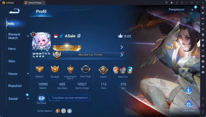 Global | 112H 276S | Mythic Lady Sun | 8 LGD | Detektif Konan & Marco | Ltd Wang | 3 SXD | LIMBO Milady | Detail Cek SS HOK268B