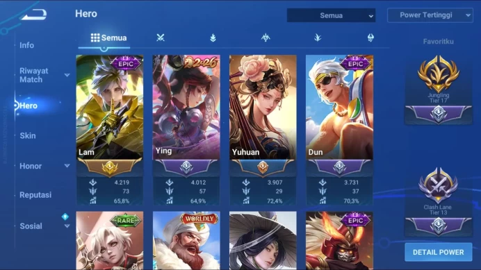 Global | 112H 154S | Jung T17 | 4 LNY 2026 Yin, Diao, Dolia, Guan Yu | 3 LNY 2024 Lady Sun, Angela, Da Qiao | HOK271B