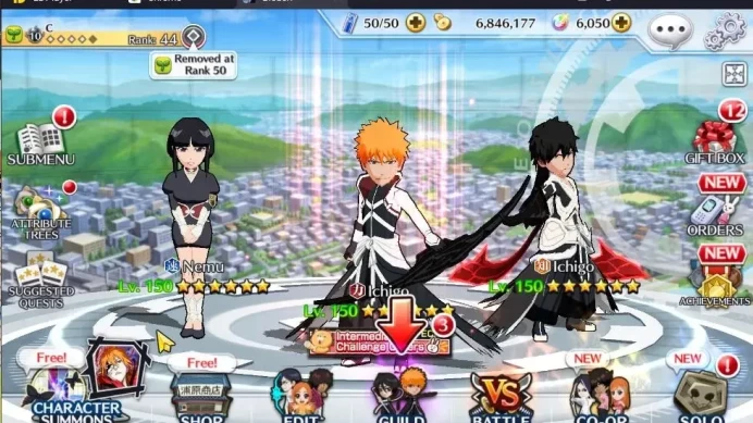 [GLOBAL]6K Orbs+Fresh All Story|2 Renewed Ichigo,TYBW Nemu, Renewed Aizen,Brave Genryusai,Etc|CE ON|Klab ID|(BBS2633)
