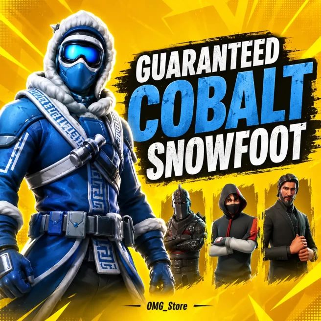 COBALT SNOWFOOT GUARANTEED | CHANCES TO GET: BLACK KNIGHT+IKONIK+RENEGADE RAIDER+TAKE THE L+TRAVIS SCOTT | FULL ACCESS | INSTANT DELIVERY