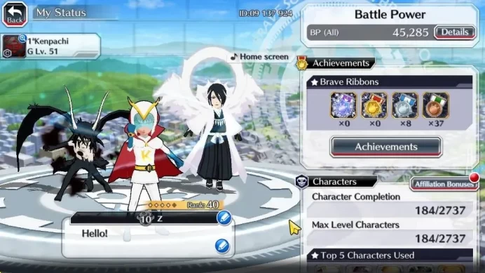 [GLOBAL]6K Orbs+Fresh All Story|Renewed Byakuya,Crescent Veil Ulquiorra,TYBW23 [Byakuya,Genryusai],Etc|CE ON|Klab ID|(BBS2634)