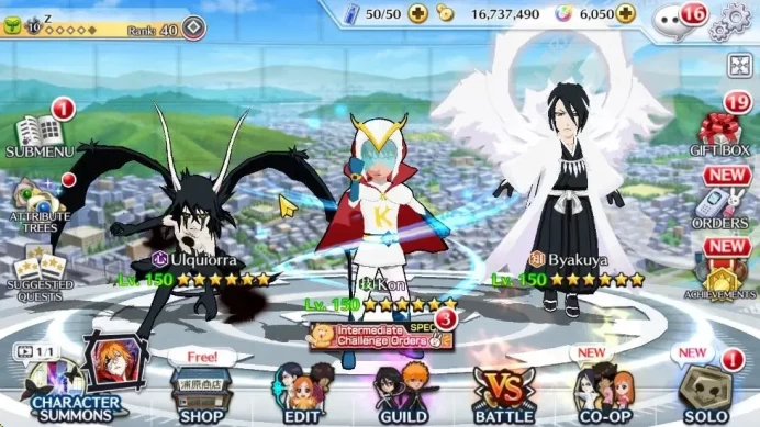 [GLOBAL]6K Orbs+Fresh All Story|Renewed Byakuya,Crescent Veil Ulquiorra,TYBW23 [Byakuya,Genryusai],Etc|CE ON|Klab ID|(BBS2634)