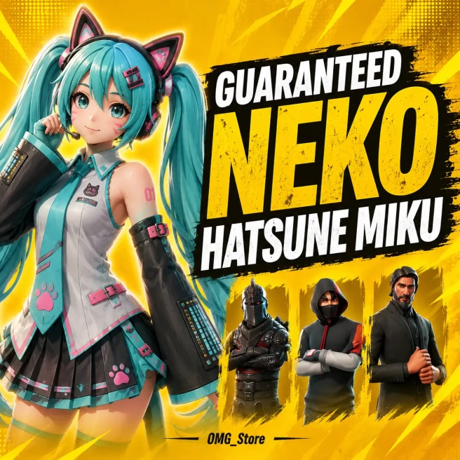 NEKO HATSUNE MIKU GUARANTEED | CHANCES TO GET: BLACK KNIGHT+IKONIK+RENEGADE RAIDER+TAKE THE L+TRAVIS SCOTT | FULL ACCESS | INSTANT DELIVERY