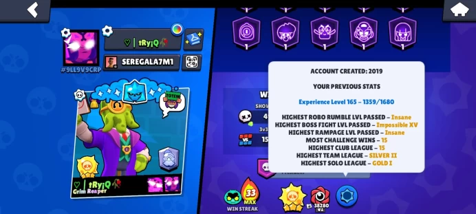 BS586 Trophies 77680 Brawlers 101 Primes 33
