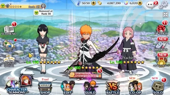 [GLOBAL]6K Orbs+Fresh All Story|Renewed [Ichigo,Aizen],TYBW25 [Yachiru,Nemu],Crescent Veil Ulquiorra,Etc|CE ON|Klab ID|(BBS2635)