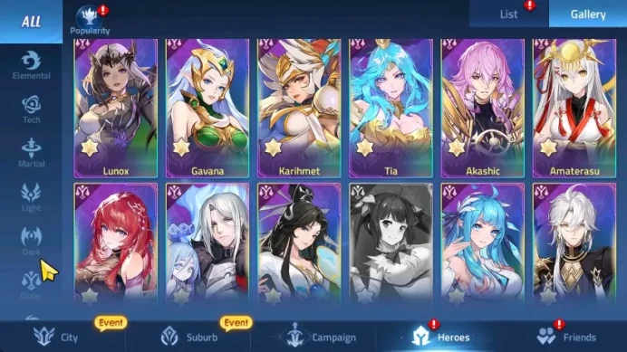 Server 70xxx Lvl 357 | Hero 416 | 20 Hero Nexus | 18 Hero UR | VIP 10 Power 2551M | 10 Skin epic RA239B
