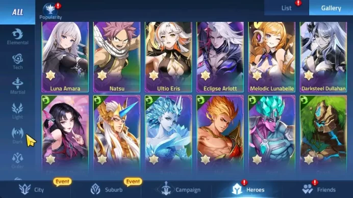 Server 70xxx Lvl 357 | Hero 416 | 20 Hero Nexus | 18 Hero UR | VIP 10 Power 2551M | 10 Skin epic RA239B