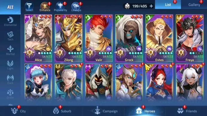 Server 30xxx Lvl270 | Hero 199 | 3 Hero UR | 49 Hero Awakend | 5 Skin Epic X.borg,Alice,Alpha,Karina, | Power 264 VIP 10 RA298B