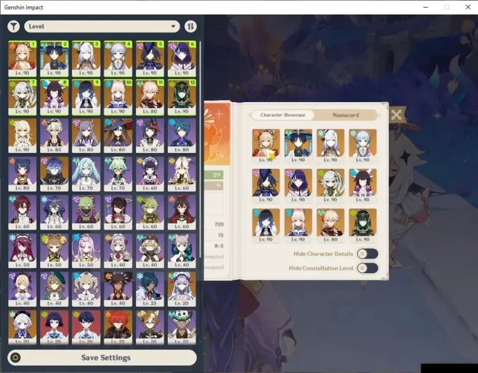 Asia|AR 59||Prime Flins|13 Limited+5(*5Weapon)|Columbina+Sign,RaidenC3,Flins,Chenhe,YoimiyaC1,Nahida|Mc Female|TakeMail|(GI6191)