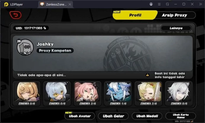 ASIA | Lv.26 | Yidhari, Soldier, Nicole, Belle, Corin MC Wise | ZZZ06B