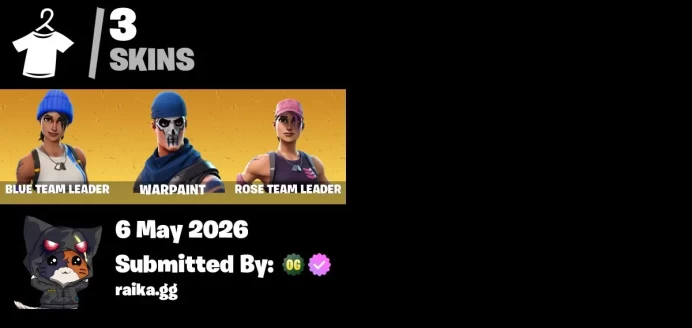 [PC/PSN/XBOX]  [MAIL CHANGEABLE!] 3 skins | Deluxe STW | Rose Team Leader | Blue Team Leader |1000 VB