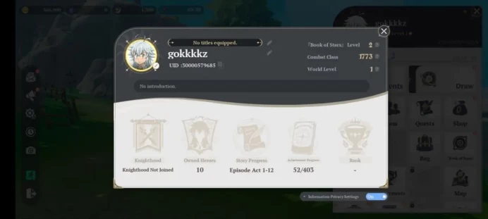 SEA | Lvl 2 starter | 3 SSR | Meliodas, Elaine, Guila  Log Google | TakeMail | RA175B