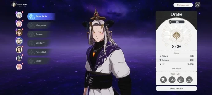 SEA | Lv2 Fresh Starter| 3 SSR | Drake, Diane, Guila And 4 SR |Act 1 Story| Log Netmarble | Take Mail (RA177B)