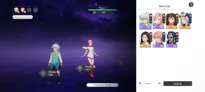 SEA|Lv2 Fresh Starter|3 SSR|Drake, Diane, Guila And 4 SR|25 Ticket Draw|Act 1 Story|Log Netmarble|Take Mail (RA178B)