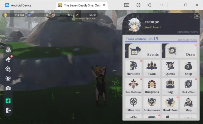 SEA | Lv15 Starter-Mid | 3SSR Meliodas P1, Diane P1, Guila+ SSR Selector Ticket | LogNetmarble | Check SS RA349B