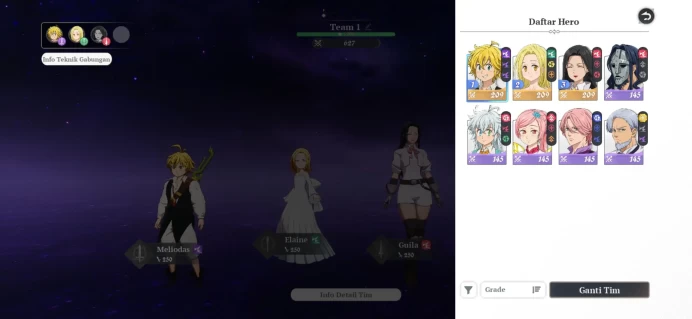 EUROPE | Fresh Starter Lvl 2 |3 SSR|,Meliodas ,Elaine,Guila, +5SR | Act 1 Story |Log Netmarble|Take Email | RA441B