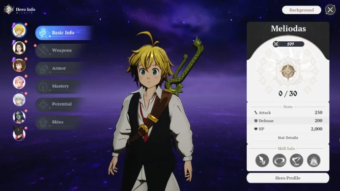 EUROPE | Fresh Starter Lvl 2 |3 SSR| Meliodas, Diane, Guila & 4 SR | Act 1 Story |Log Netmarble|Take Email|RA454B