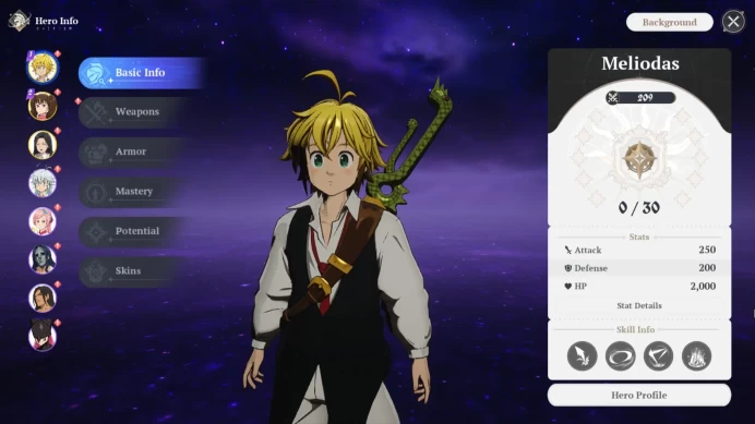 EUROPE | Fresh Starter Lvl 2 |3 SSR| Meliodas, Diane, Guila & 5 SR | Act 1 Story |Log Netmarble|Take Email|RA455B