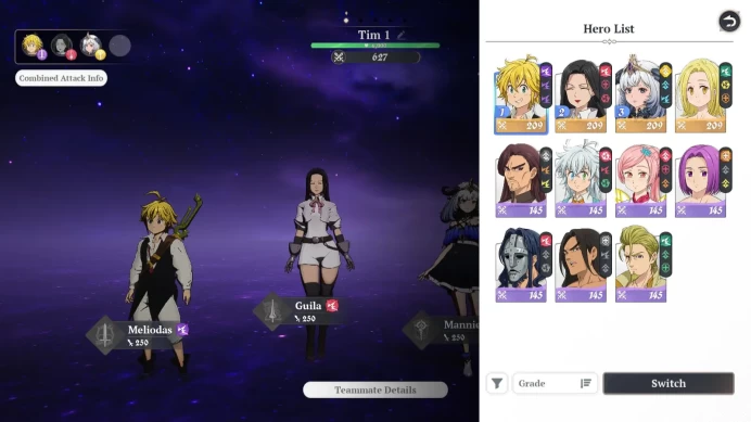 EUROPE | Fresh Starter Lvl 2|4SSR|Meliodas,Guila,Mannie,Elaine&7SR Act 1 Story |Log Netmarble|Take Email |RA481B