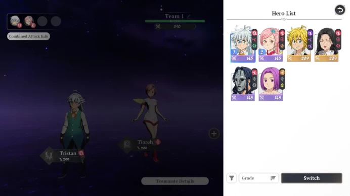 EUROPE|FreshStarterLvl|2SSR|Meliodas,Guila&4SR|Act 1 Story|Free1TokenSSR|Log Netmarble|Take Email|RA521B