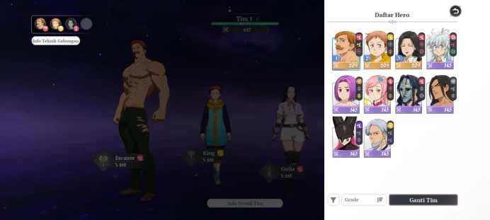 EUROPE |Fresh Starter Lvl 2 |2 SSR|King,Escanor,Guila& 7SR | Act 1 Story | Free 2 Token SSR |Log Netmarble|Take Email|RA544B