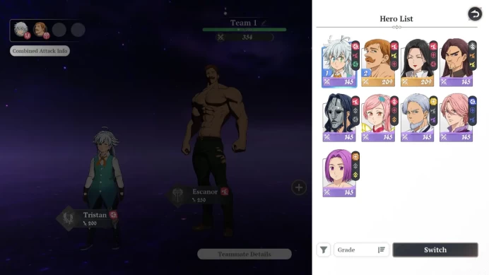 EUROPE|Fresh Starter|Lvl 2|2SSR|Escanor,Guila+2 SSR Selector&7SR |Act1Story|Log Netmarble|Take Email|RA602B