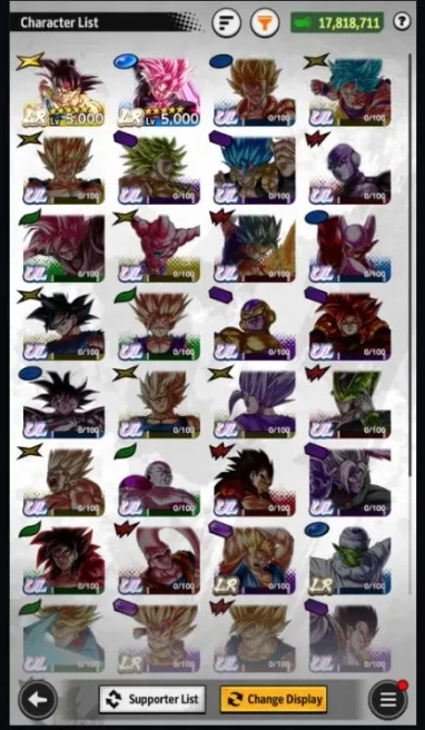 Lvl 150|17,8M Total Power|2LR|SSR Goku Black,Badrock,Etc|RA631B