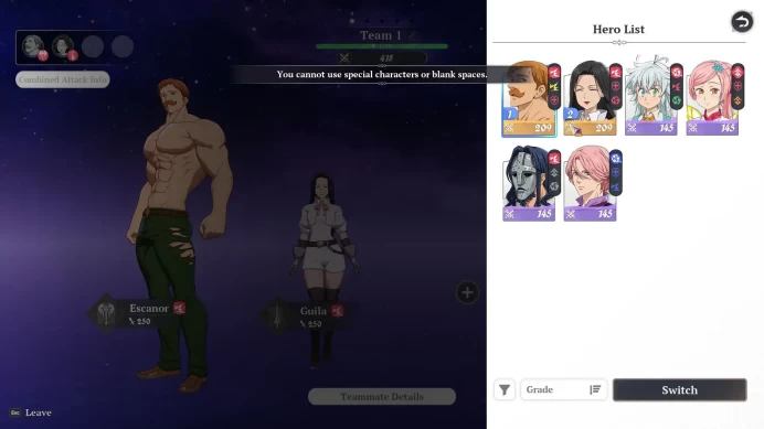 EU Fresh Starter Lv2 WL1 | 2SSR Escanor + Guila (Sign) | 2 SSR Selector | Detail Cek SS | SDO023B