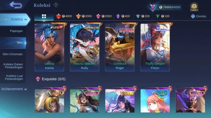 Hero 93 | Skin 245 | Legend Franco | Aspirant Ruby | Clouds Kagura | Luckybox Hanabi, Lunox | Zodiac Lunox, Badang ML1030B
