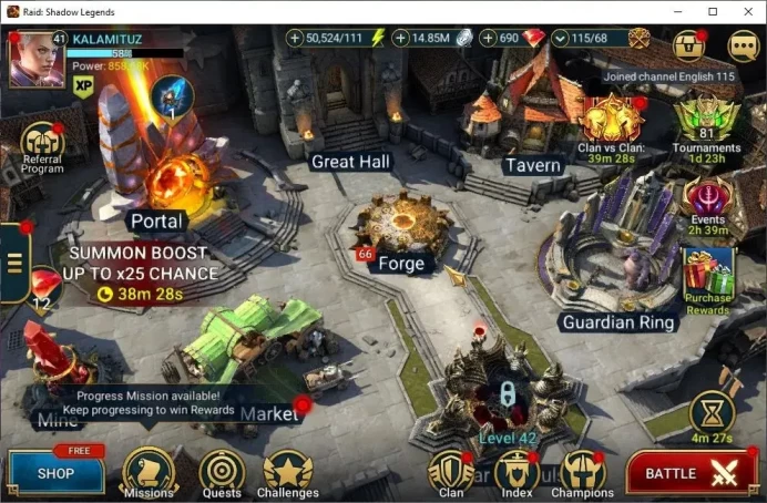 Lv41 858K Power|1 Mythic(Calamitus)+29 Legend(Alice,Zinogra,Ninja,Ezio,Rathalos,McAngelo,Wukong,Etc)|50K Energy|Plarium(RSL1469)