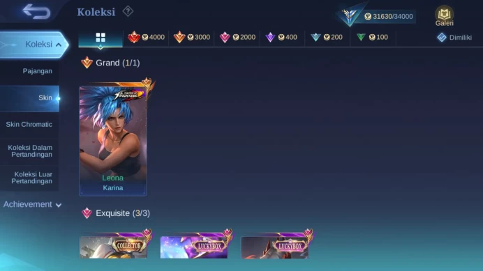 Hero 98 | Skin 140 | Luckybox Leomord, Change | Dragontamer Kimmy, Estes, Valir ML1079B