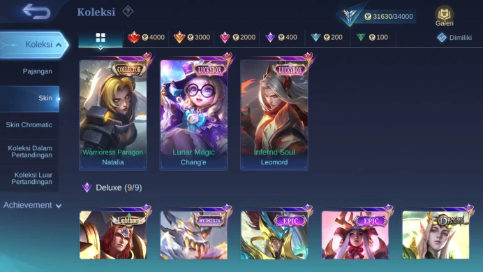 Hero 98 | Skin 140 | Luckybox Leomord, Change | Dragontamer Kimmy, Estes, Valir ML1079B