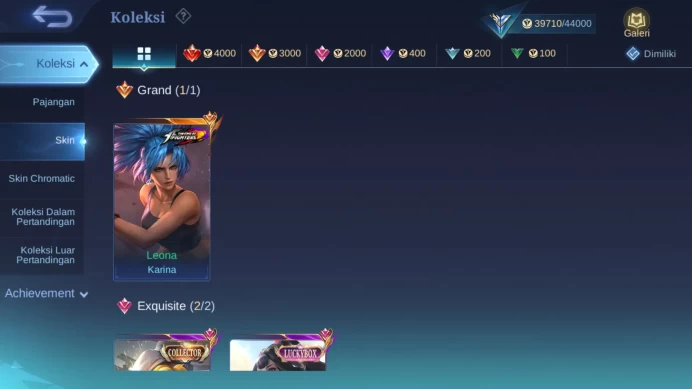 Hero 110 | Skin 160 | Luckybox Guinevere | Lightborn Granger | Venom Gusion, Grock, Dyrroth | Epic Roger ML1083B