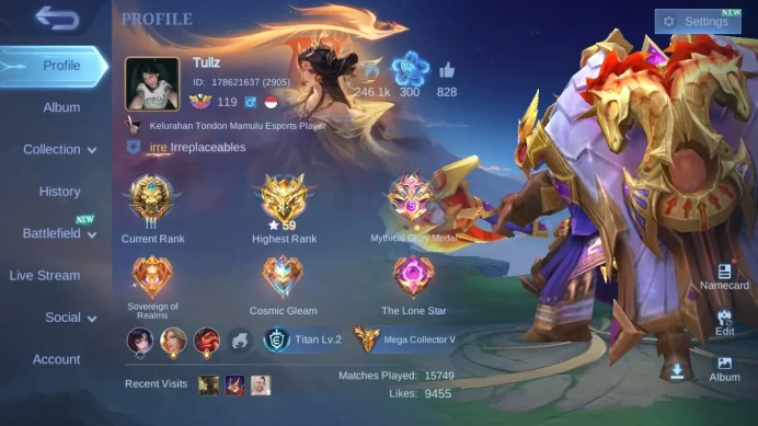 Hero 130 | Skin 442 | Legend GS Jhonson | Dawning Lance|CCLing|11.11 Hayabusa Nolan|JJK Xavier Julian|Exo YZ|HXH Cecil ML028B